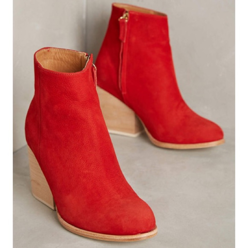 Anthropologie Ceri Hoover Benson Ankle Boots